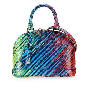 Louis Vuitton Epi Tropical Alma Handbag Shoulder Bag Blue Multicolor